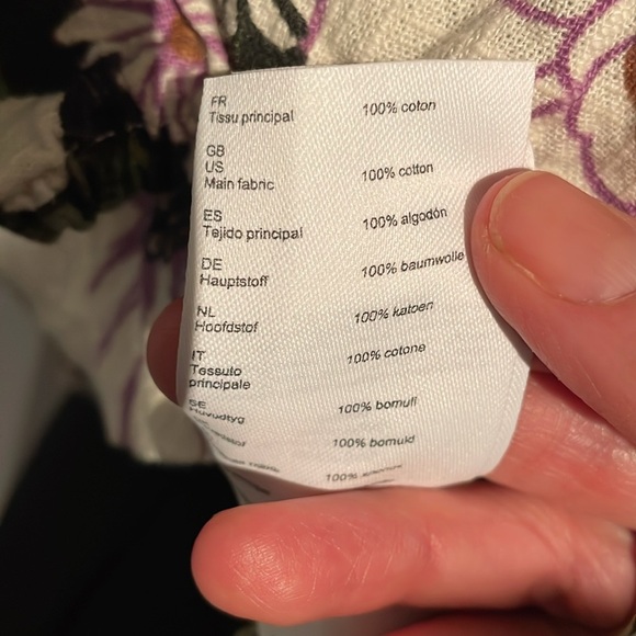 Maje Loflower Cotton Square-Neck Top with Puff Sleeves Size 2 = Size 6 US - Picture 10 of 10